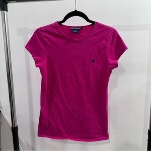 Ralph Lauren Women's Fuchsia Short Sleeve Tee